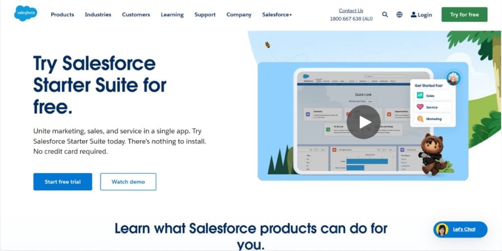 Salesforce screenshot